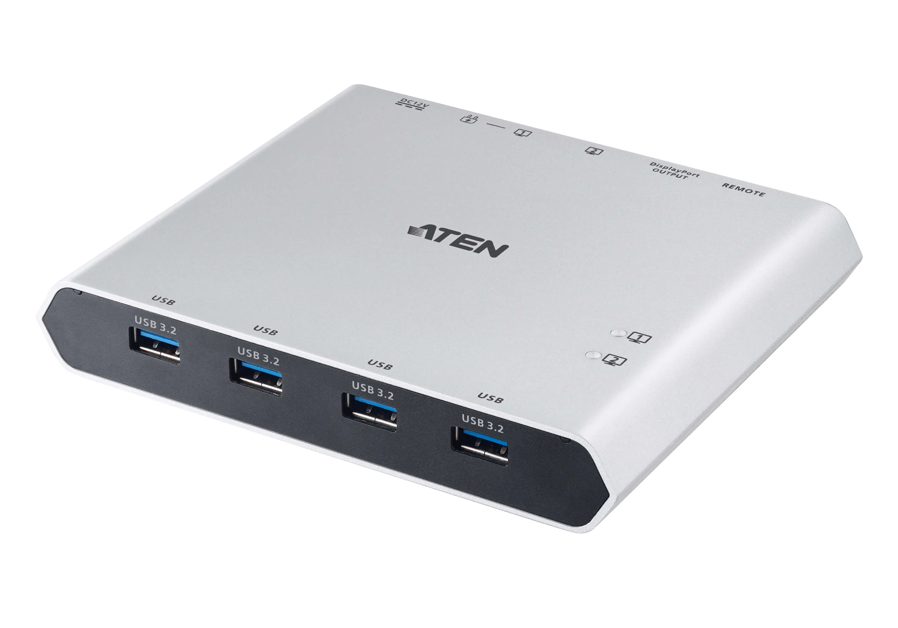 ATEN US3311 Duo Flex – Switch KVM USB-C 2 cổng DisplayPort 4K, PD 100W