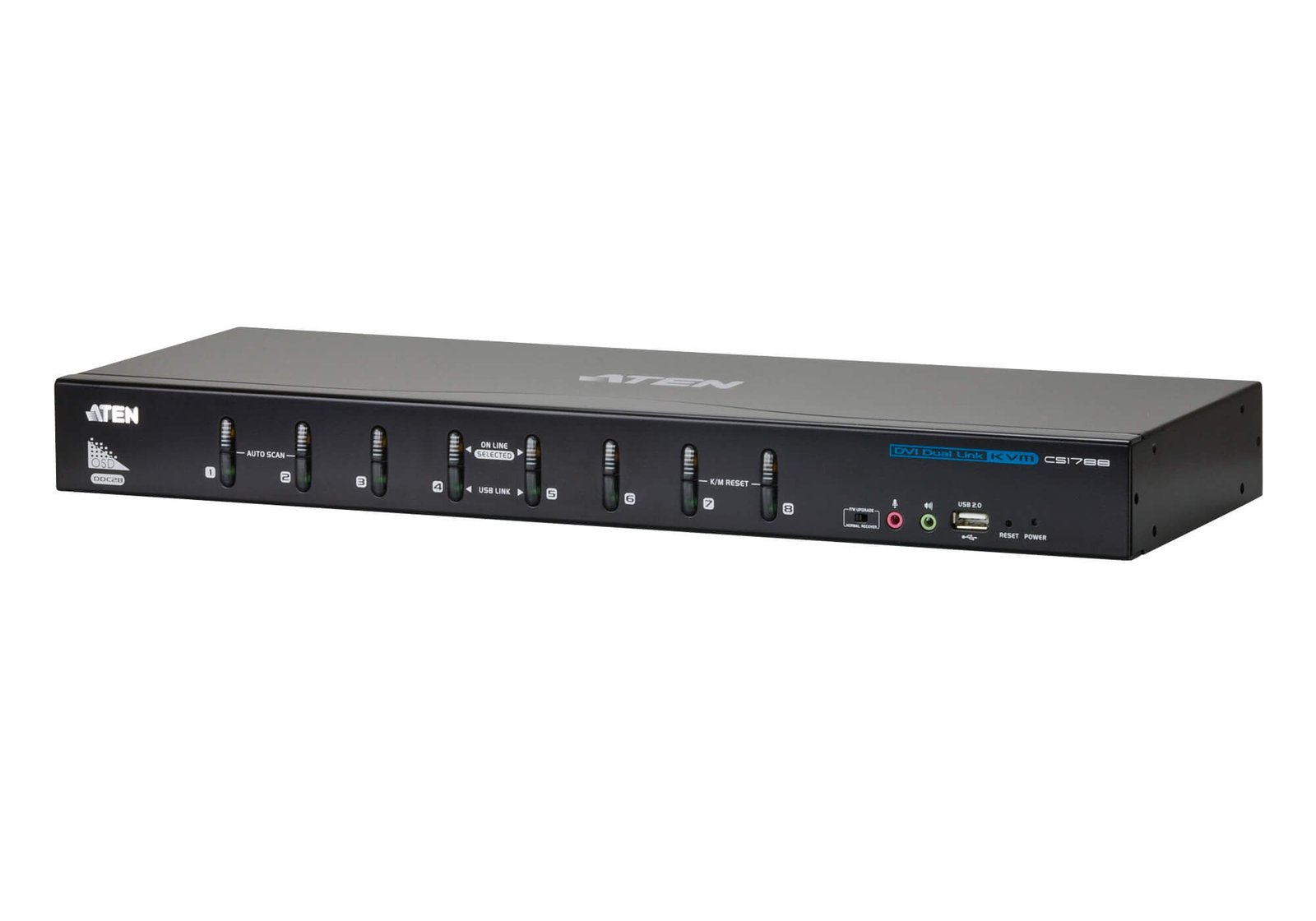 ATEN CS1788 – Bộ chuyển mạch KVM DVI Dual Link / Audio 8 cổng