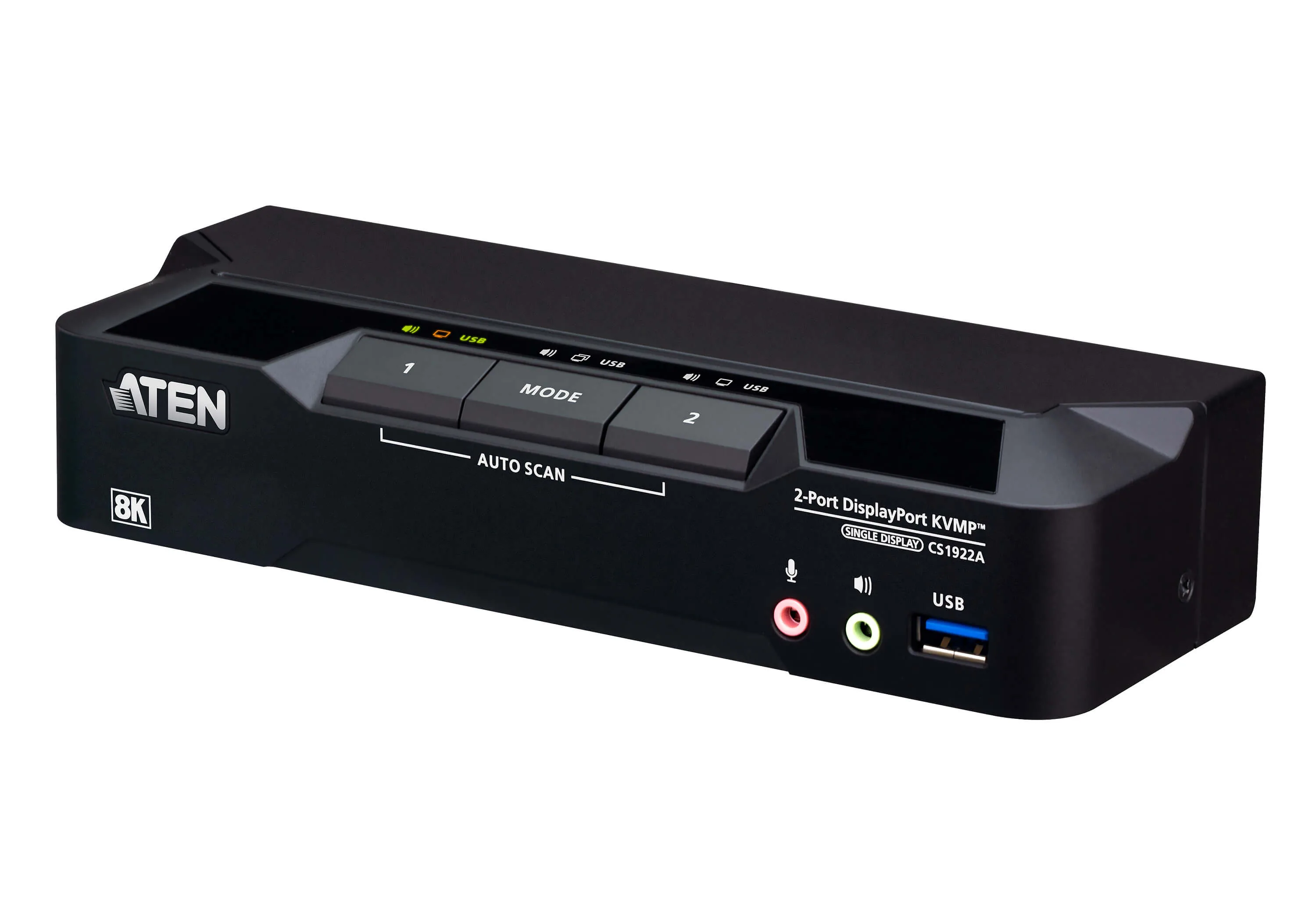 ATEN CS1922A – Switch KVMP DisplayPort 2 cổng 8K USB 3.0